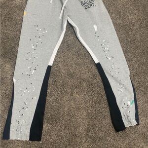 Gallery Dept Gray and Black Kids Sweatpants